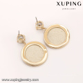 E-471 Boucle d&#39;oreille ronde en cristal avec bijoux fantaisie pour femme